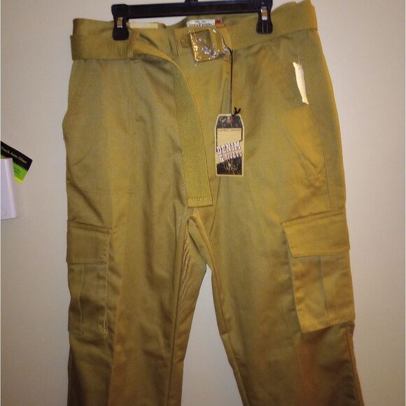 🆕🛹 Denim & Rivets Belted Cargo Pants - Bronze, Sz 32 - Picture 3 of 4